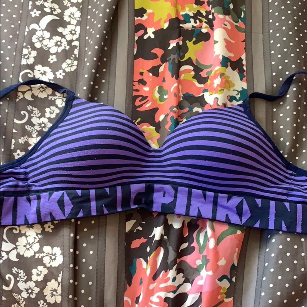 Striped PINK Cool & Comfy Wireless bra